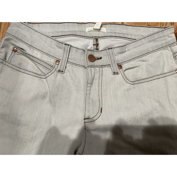 EILEEN FISHER $178 Stonewashed Organic Cotton Sun Bleached Stretch Skinny Jean 6 - Picture 4 of 7